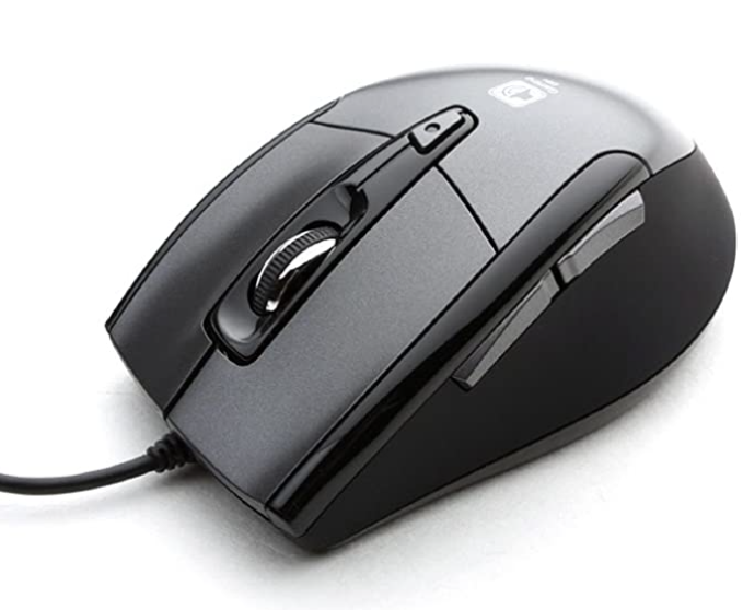 Noiseless USB Optical Gaming Computer Wheel Mouse 1600 DPI Super Quiet JNL 101K Black Silent