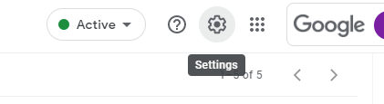 Gmail account settings