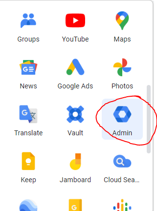 google admin console