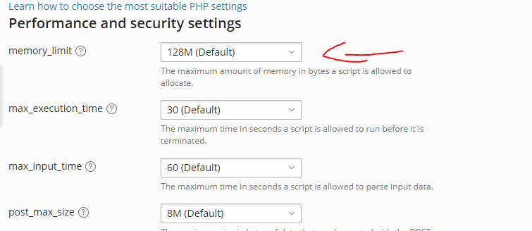 memory limit