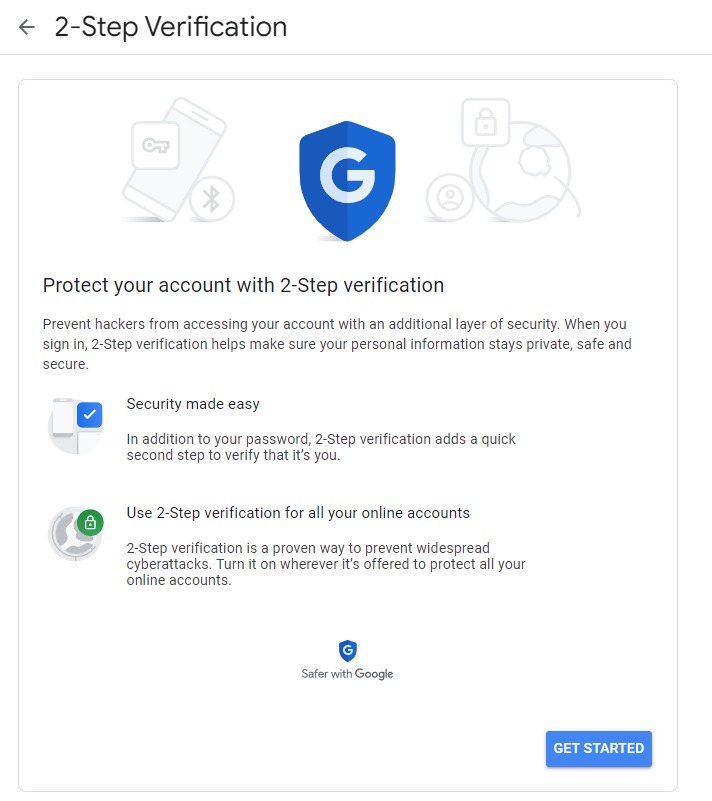 2 Step verification