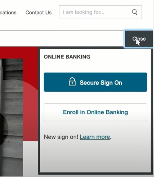 Log on or enroll in online banking