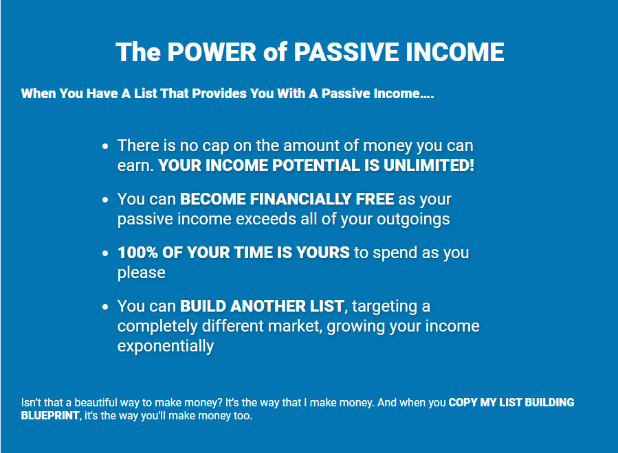 The power of passive income
