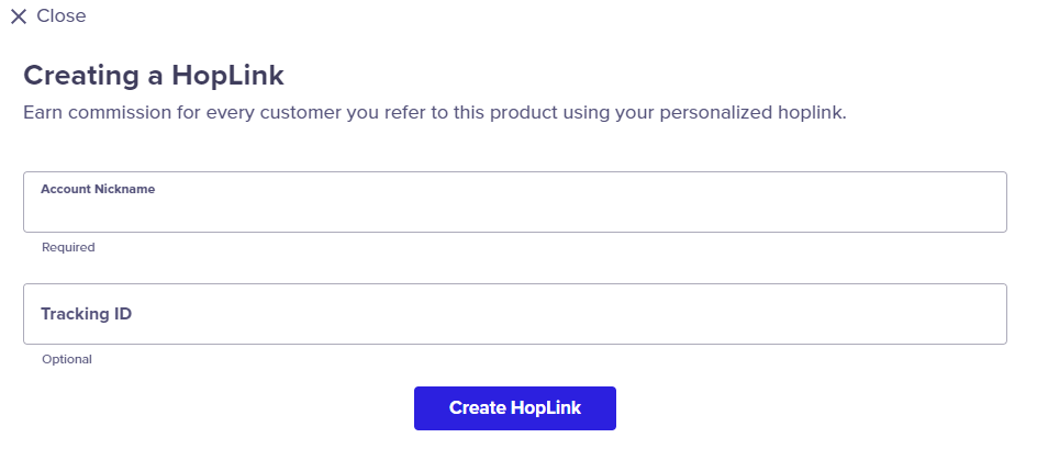 create a hoplink