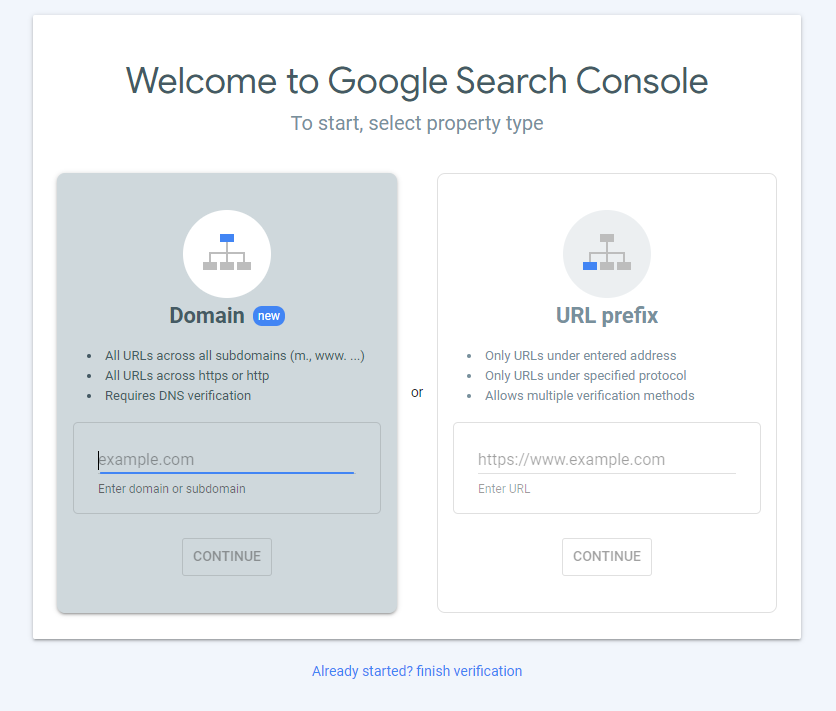 google search console