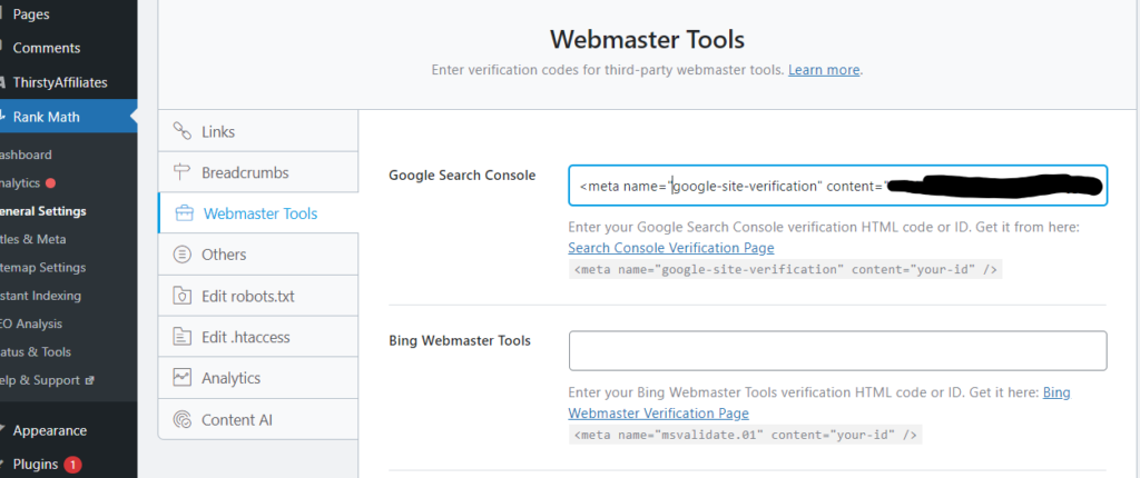 google webmaster central paste