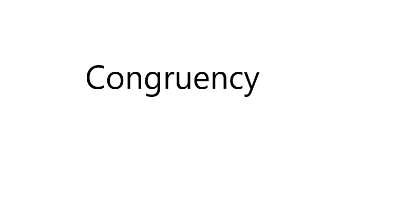 Congruency